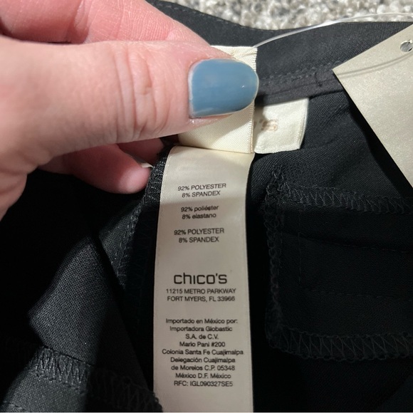 NWT Chico's The Ultimate Fit Trouser 28 In Black Ankle Pants Size 00 $99 Retail - Picture 9 of 13